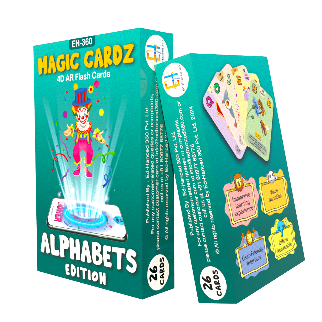 4D Alphabets Augmented Reality (AR) Flash Cards – AR kids Magic Cardz