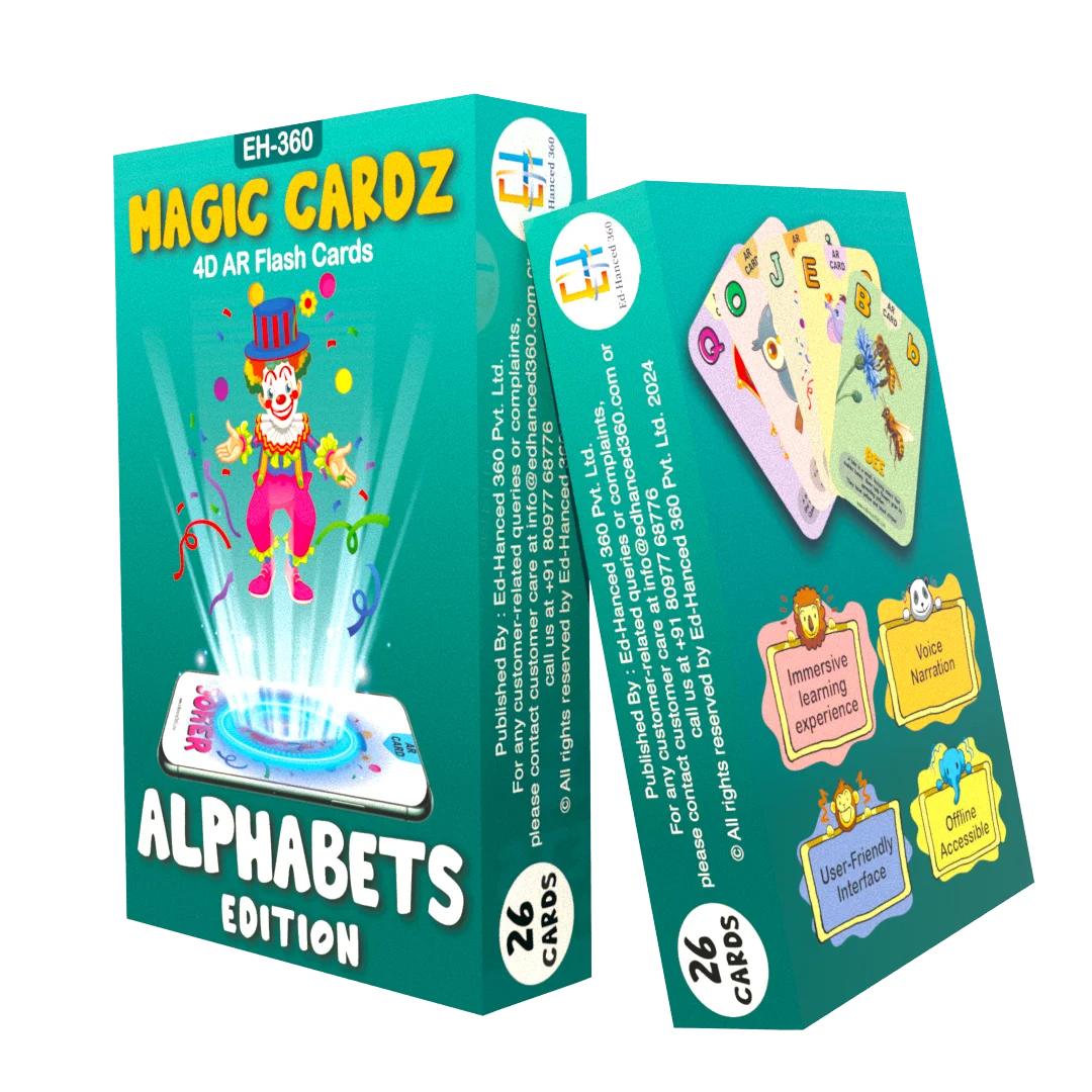 4D Alphabets flash cards