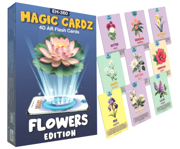 flowers flash cards